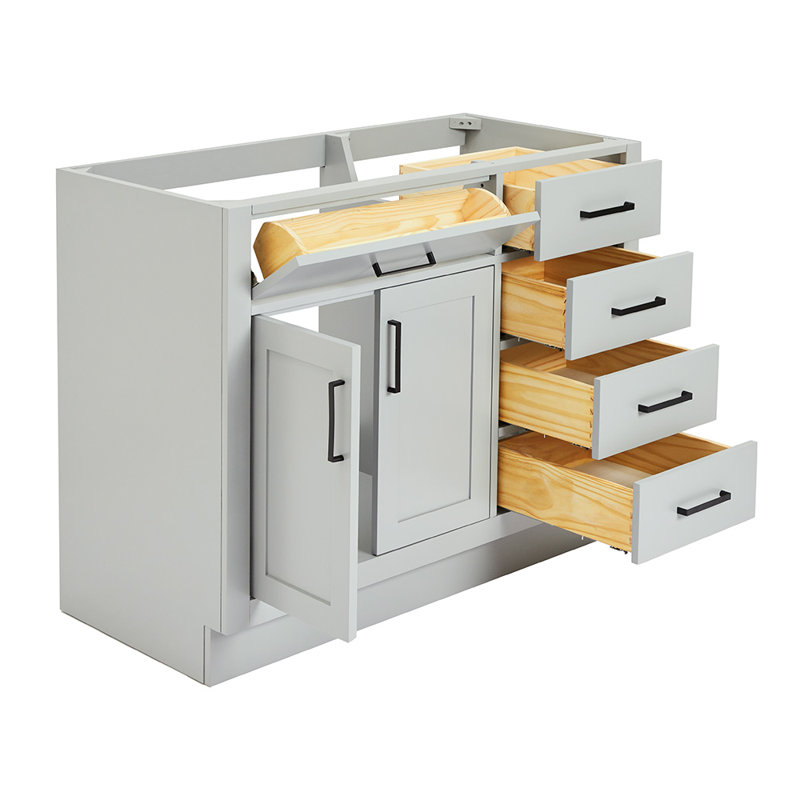42" Single Bathroom Vanity Base only, Gray