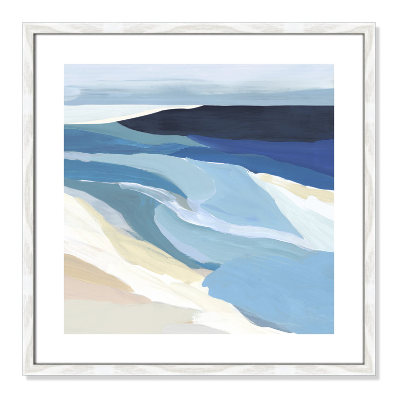 «Camarie Graham Lake I» par Isabelle Z, impression sur toile encadrée en bois et quincaillerie de fixation, Bois blanc