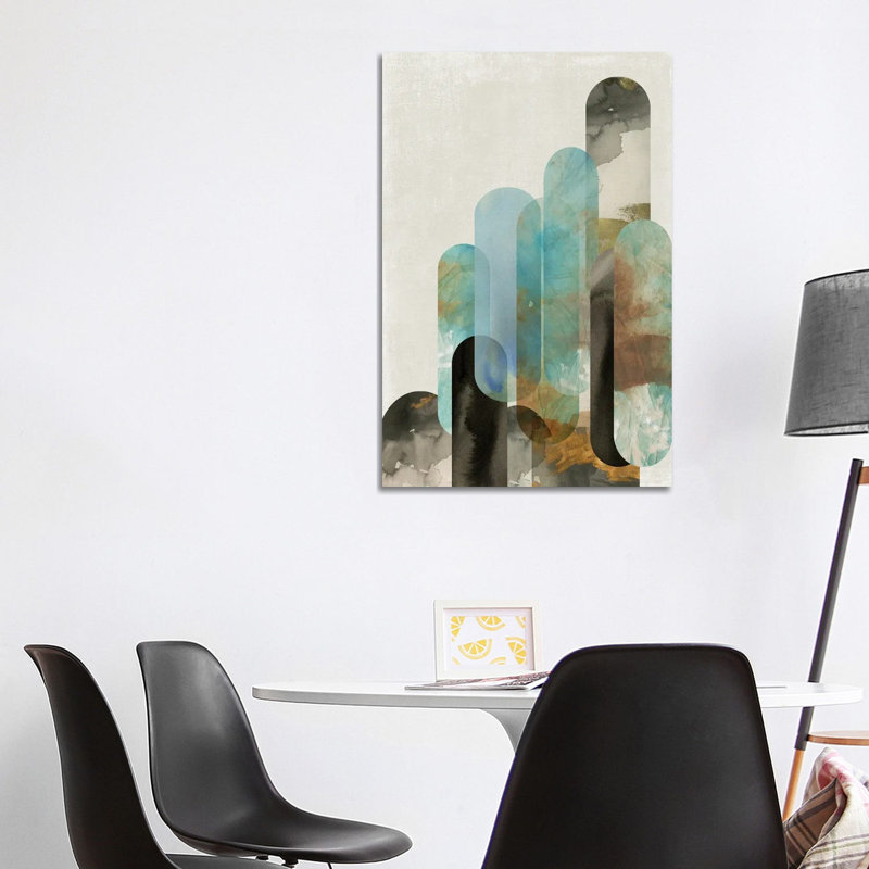 Teal Arches I by Tom Reeves - Gallery-Wrapped Canvas Giclée on Canvas, No Frame, 101.6 cm H x 66.04 cm W x 3.175 cm D