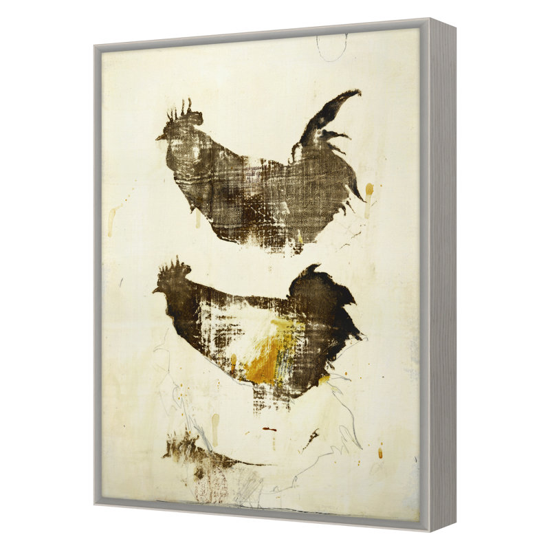Untitled Print by Patrick Atkinson, 30" H x 21" W x 2" D, White Wash Oak