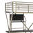 Modoc Twin Metal Four Poster Loft Bed with Bookcase by Isabelle & Max™