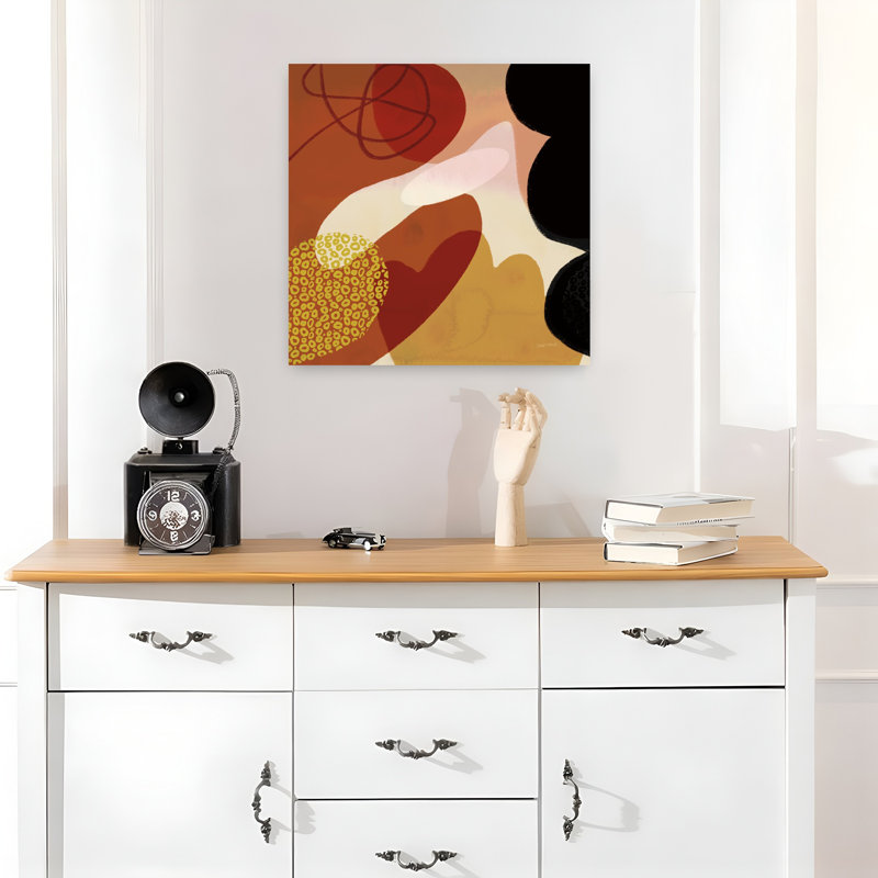 Variété V, art contemporain moderne abstrait, H 18 po x l 18 po