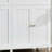 White Wooden Sideboard With Drawers And Adjustable Shelves; Suitable For Use As A Dining Room Or Coffee Bar.-1652700648