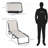 Folding Chaise Lounge Pool Chair, Patio Sun Tanning Chair, Outdoor Lounge Chair With 4-Position Reclining Back, Breathable Mesh Seat For Beach, Yard, Patio, Cream White-1072515440