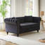Canapé Chesterfield moderne en velours capitonné