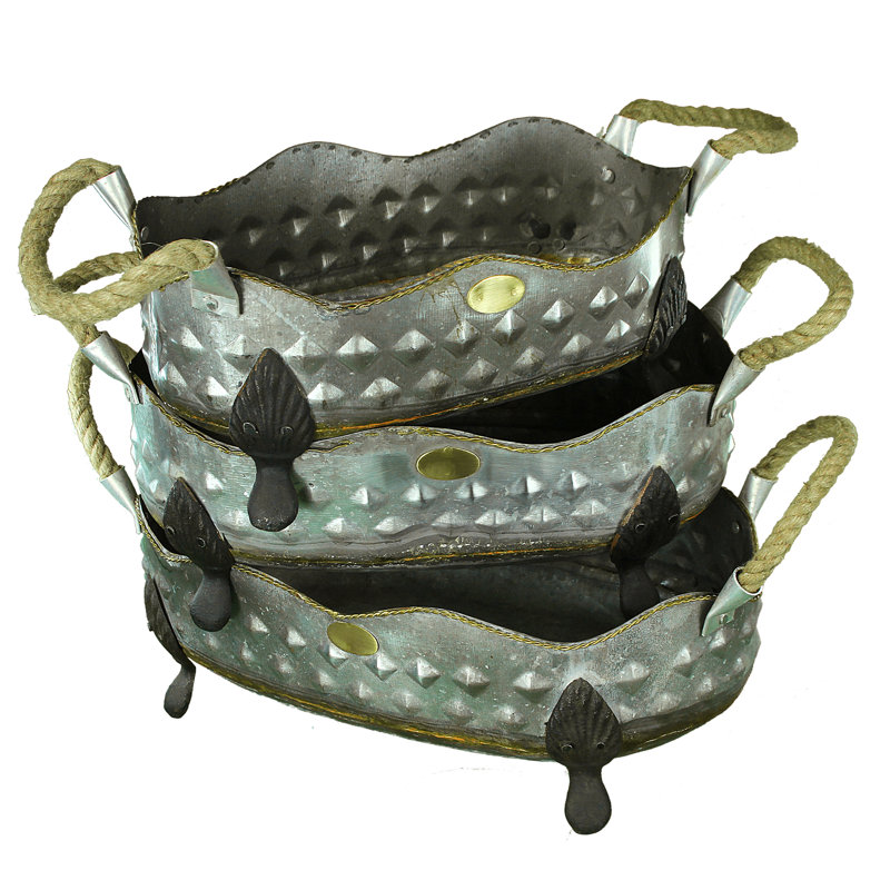 Jaworski Metal Pot Planter