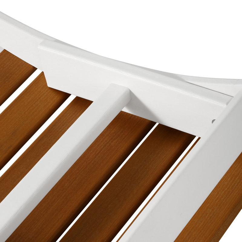 Repose-pieds Adirondack, blanc, Blanc/naturel