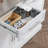 Rolling Kitchen Island, White