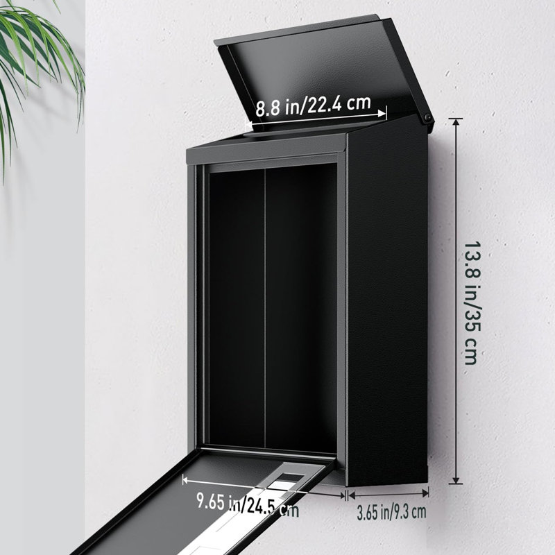 Steel Wall Mounted Post Box