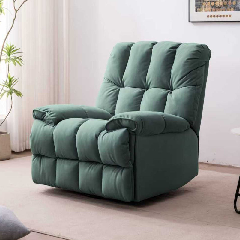96cm Wide Swivel Standard Recliner, Green
