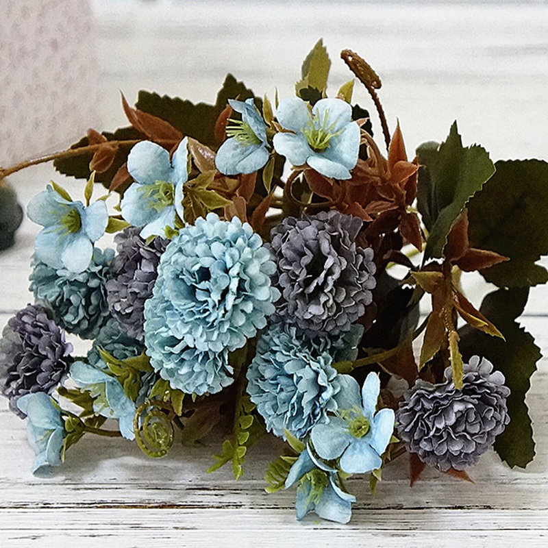 Faux Silk Lilac Arrangement, Blue