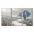 Toile naturelle avec cadre flottant
