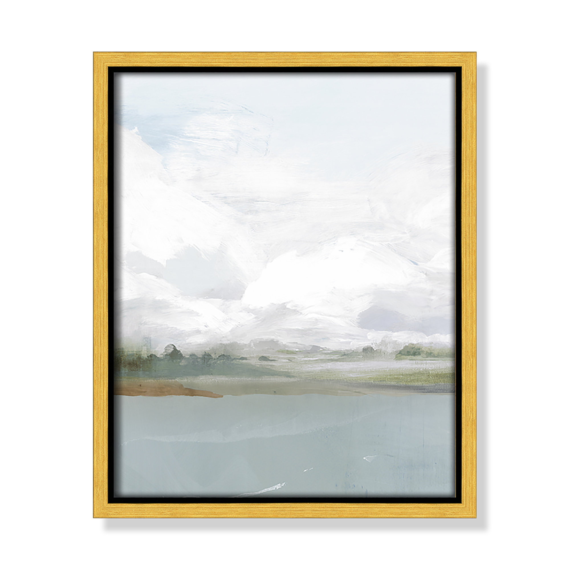 All Shore, Gold, 11.5" H x 9.5" W