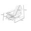 Chaise Adirondack pliante en plastique Henninger-153229984