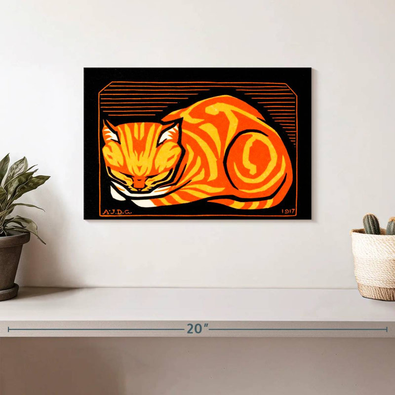 Brampt December Cat, 8" H x 12" W