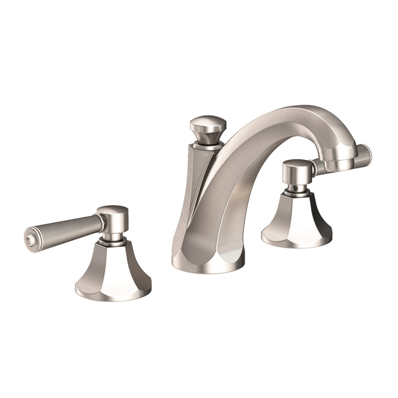 Metropole Widespread Bathroom Faucet with Drain Asssembly, Satin Nickel