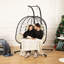 Fauteuil à œufs avec support pour 2 personnes Chousein-414874199