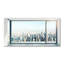 50cm W x 100cm L Glass Peel and Stick Panel