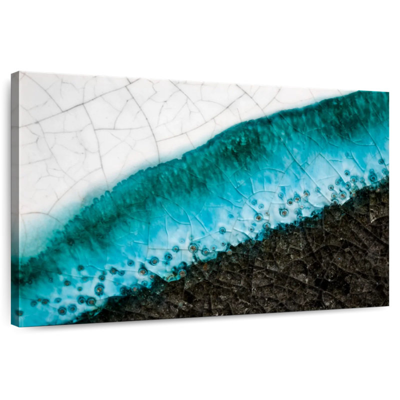 Avery Abstract Raku Fundo, 32" H x 48" W