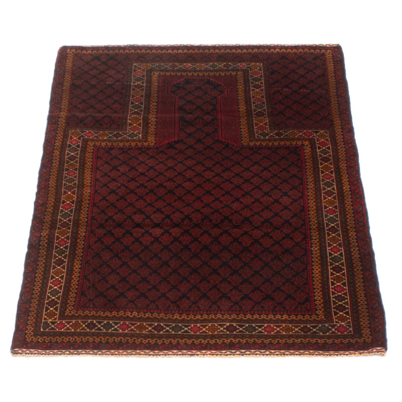 Teimani Burgundy Rug 3'1" x 4'11"
