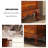 American-style Solid Wood Bookcase-Desk Combo
