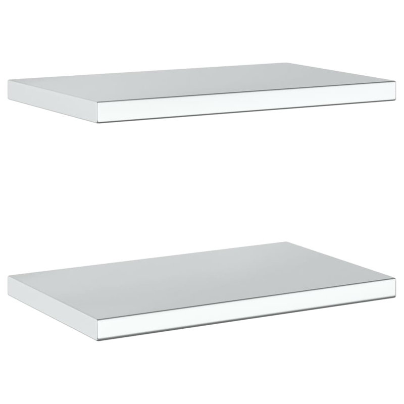 Roheel Stainless Steel Bracket Shelf, Silver, 3cm H x 50cm W x 30cm