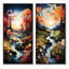 «Fairway A Whimsical», 2 pièces sur toile-919690264-919690269