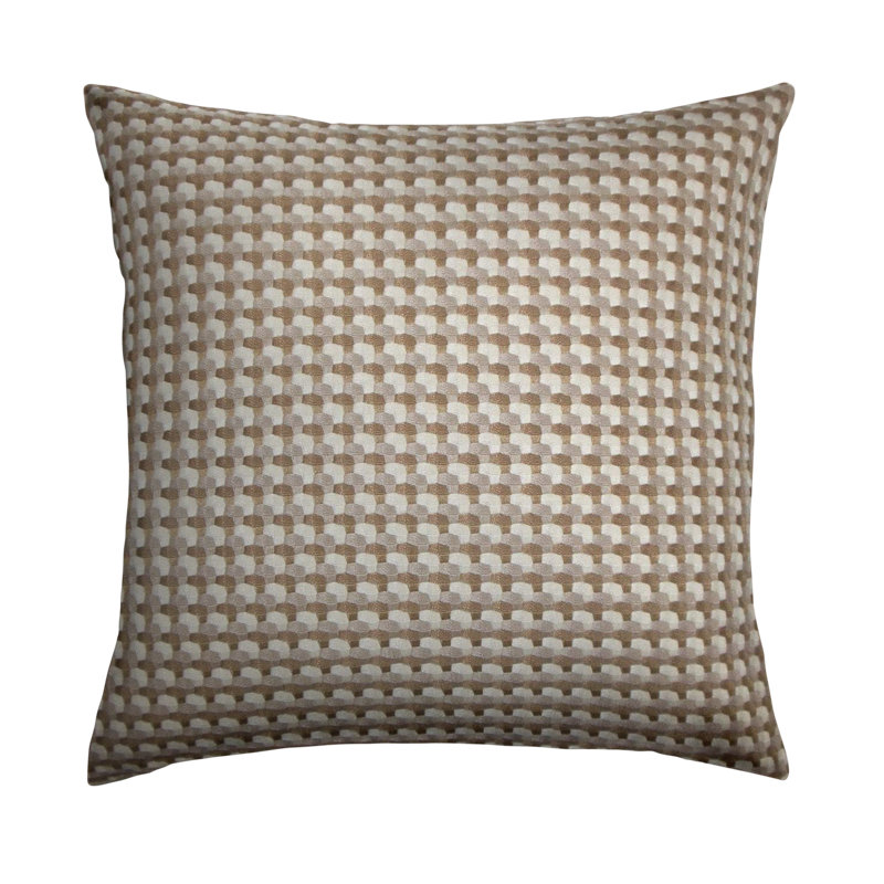 Coussin nadezhda géométrique, H 20 po x l 20 po x P 5 po, Champignon