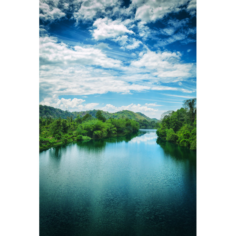 The Periyar River In Kerala by Powerofforever - Wrapped Canvas Print, 122cm H x 81cm W x 3.8cm D