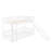 White Twin Over Bunk Bed - And Versatile With Slide Feature In Solid Wood, For Bedroom Style-782197271
