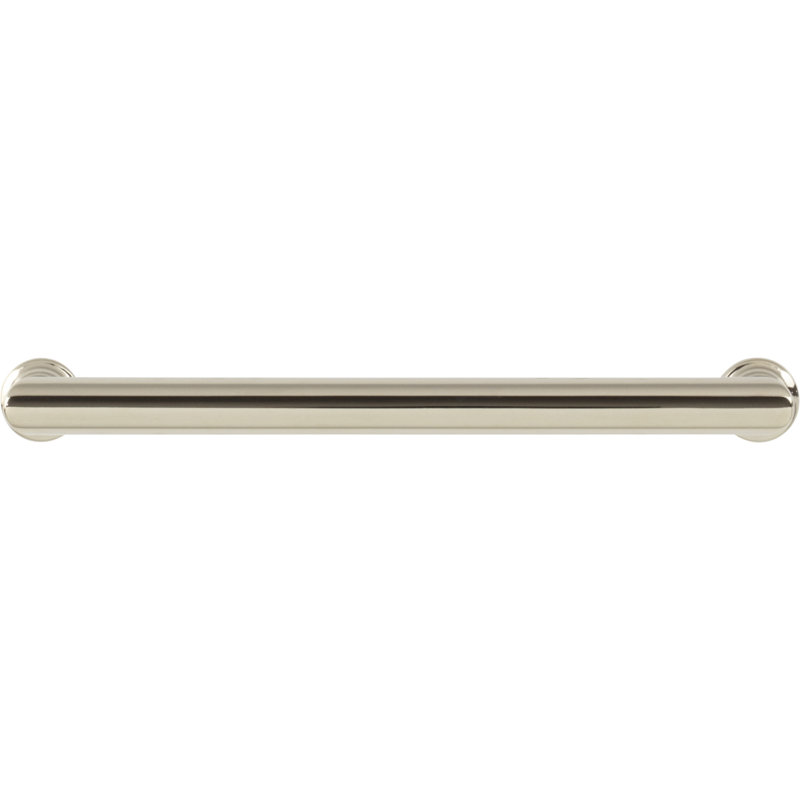Morris Bar Pull, Polished Nickel, 6 5/16" Center to Center