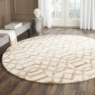 Tapis géométrique en laine touffeté à la main Xiong