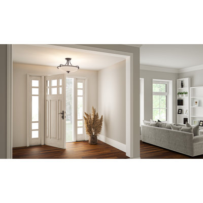 Ampelio Glass Semi Flush Mount