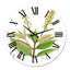 Plante brésilienne rétro V - horloge murale traditionnelle-60280271