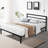 Caprial Metal Platform Bed-344058590