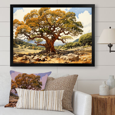 «Tree Oaks Simplicity» sur impression sur toile