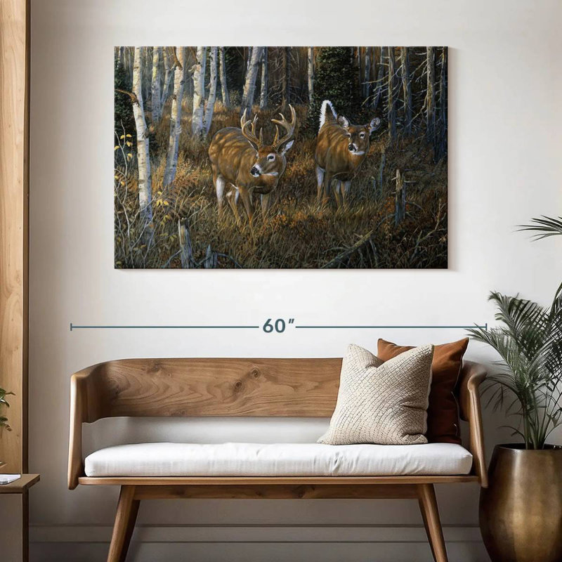 Brampt November Instinct - Deer, 32" H x 48" W