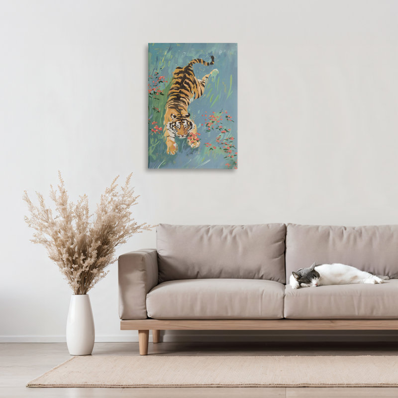 «Tiger Burning Bright», conception par Amanda Tsoukanelis, H 24 po x l 16 po