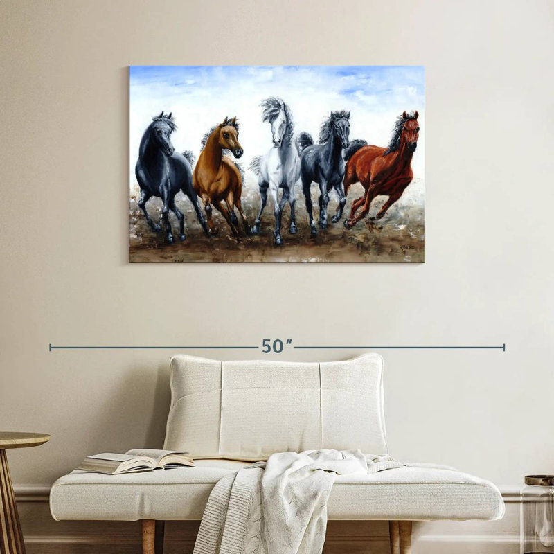 Brampt Wild Arabians, 26" H x 39" W