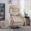 Fauteuils inclinables, fauteuil inclinable électrique avec chauffage, massage et amp; Porte-gobelet | Gris clair | Similicuir