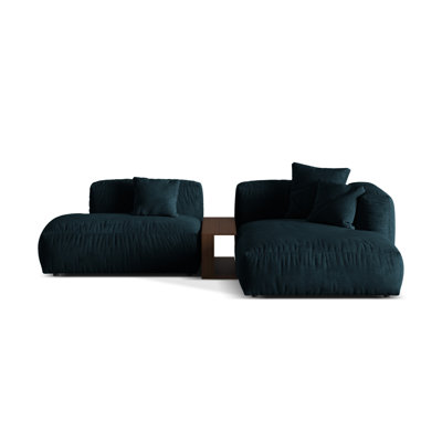 Bedar 2 Seater Velvet Corner Sofa 