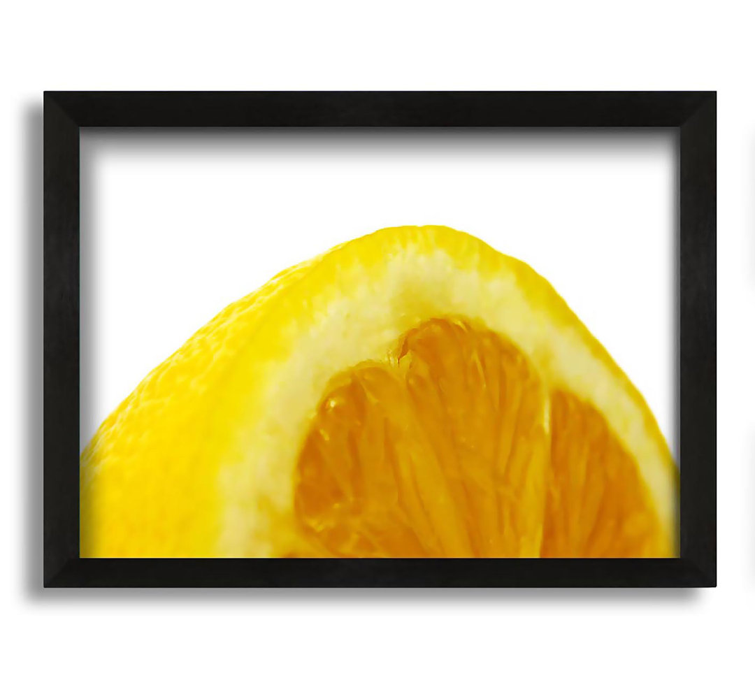 Gerahmtes Leinwandbild Lemon Wedge