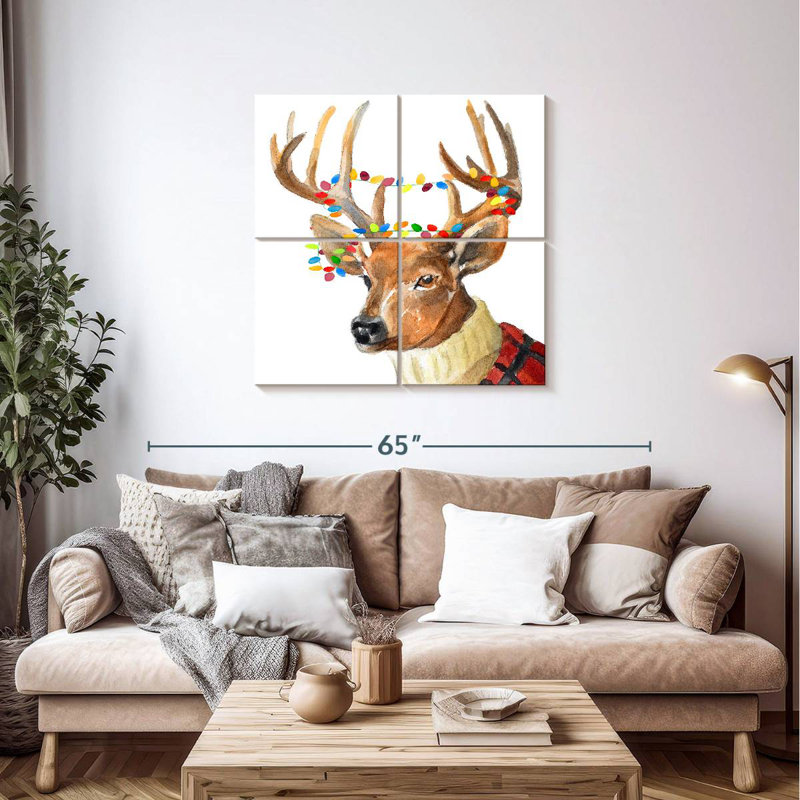 Brampt Christmas Lights Reindeer Sweater