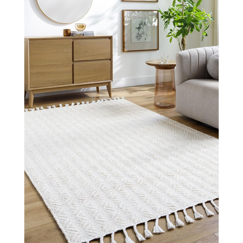 Tapis tissé à la main Bhaktivinod, Rectangulaire 2 pi x 3 pi