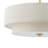 4 - Light Tiered Linen Fabric Round Drum Pendant Light