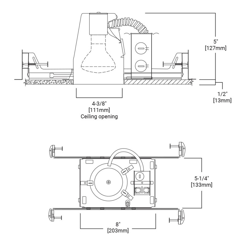 Boîtier encastré