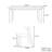 Simple high-end rectangular dining table set-106905097