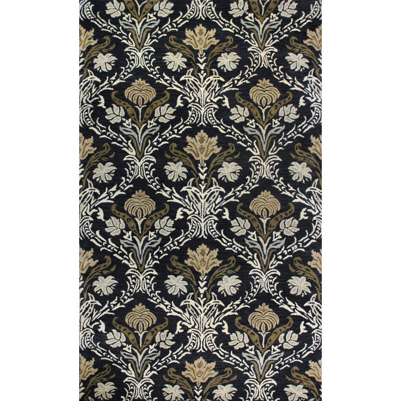 Soraya Wool Floral Indoor Rug, Rectangle 5' x 8'