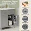 Meuble-lavabo 30 po avec lavabo en céramique-789741739