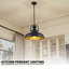 Lacluta 1 - Light Black Dome Pendant